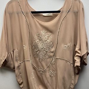 francesca's
Womens  Khaki top